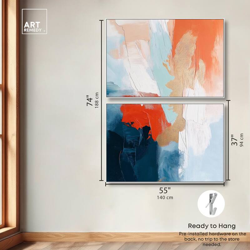 Bold and Bright II Canvas Set of 2 by Art Remedy
