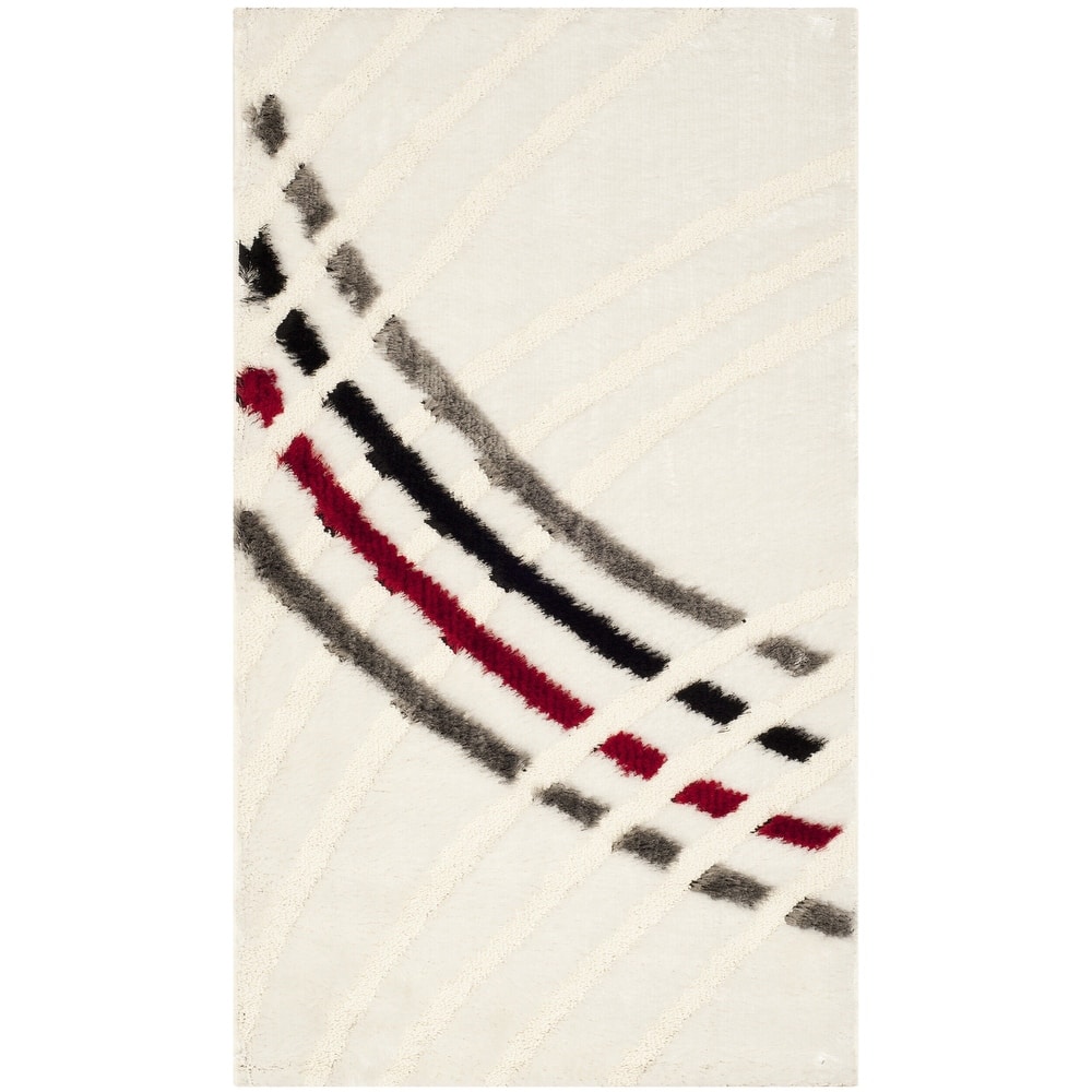 SAFAVIEH Miami Shag Floretta Abstract Silky Rug