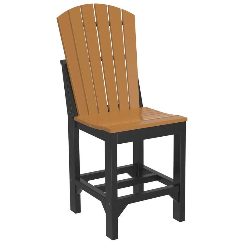 Set of 4 Poly Lumber Adirondack Dining Chairs