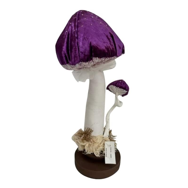 Purple Mushroom Sculpture- A