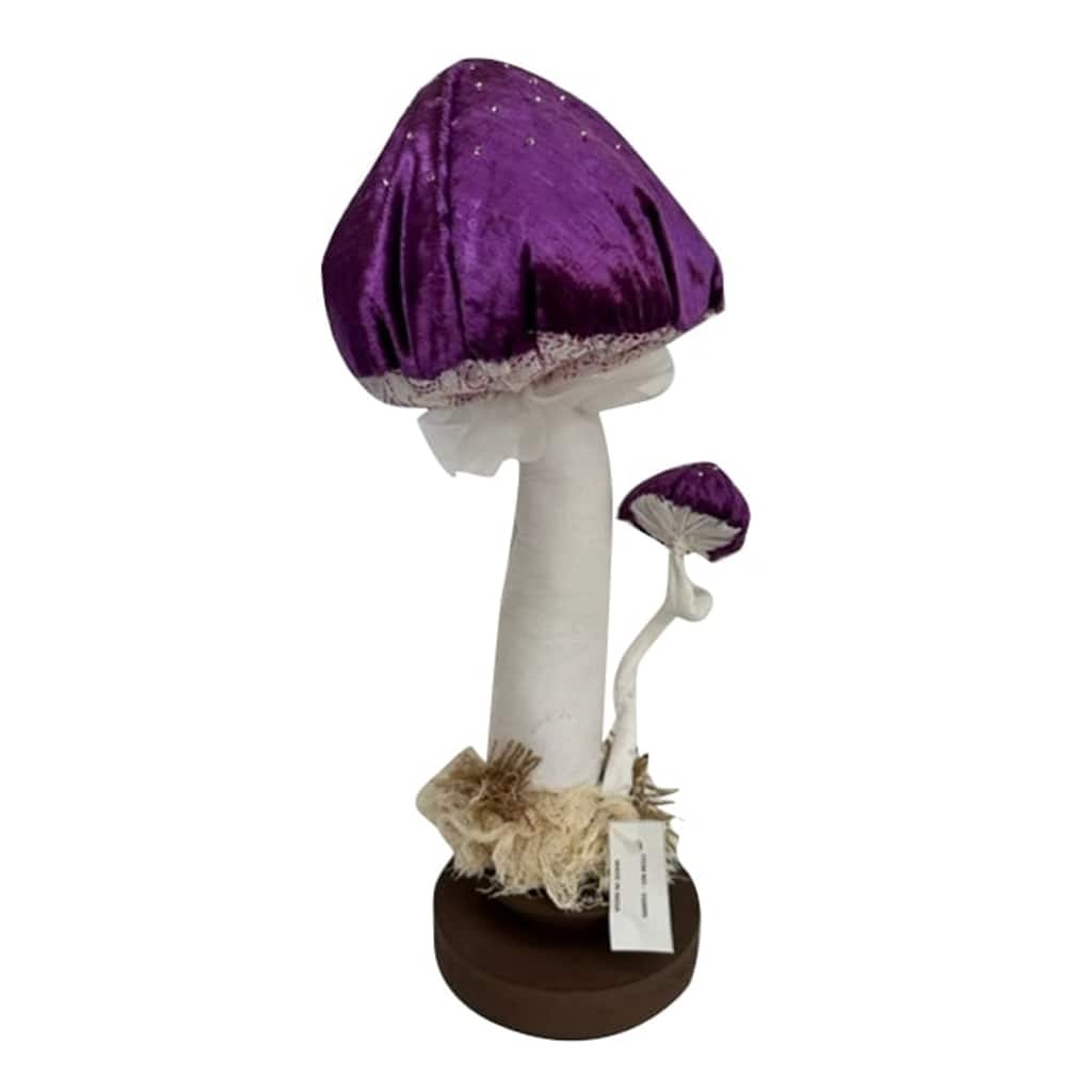 Purple Mushroom Sculpture- A