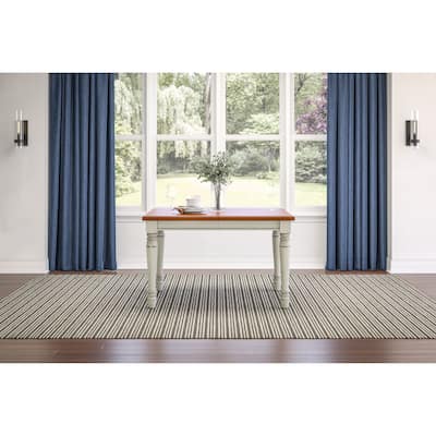 Monarch Rectangular Dining Table with 18" Leaf by Homestyles (Table Only) - Antique White