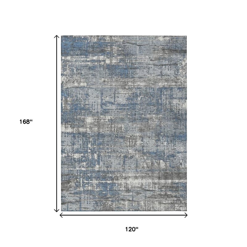 HomeRoots Geometric Transitional Rectangle Outdoor Rug
