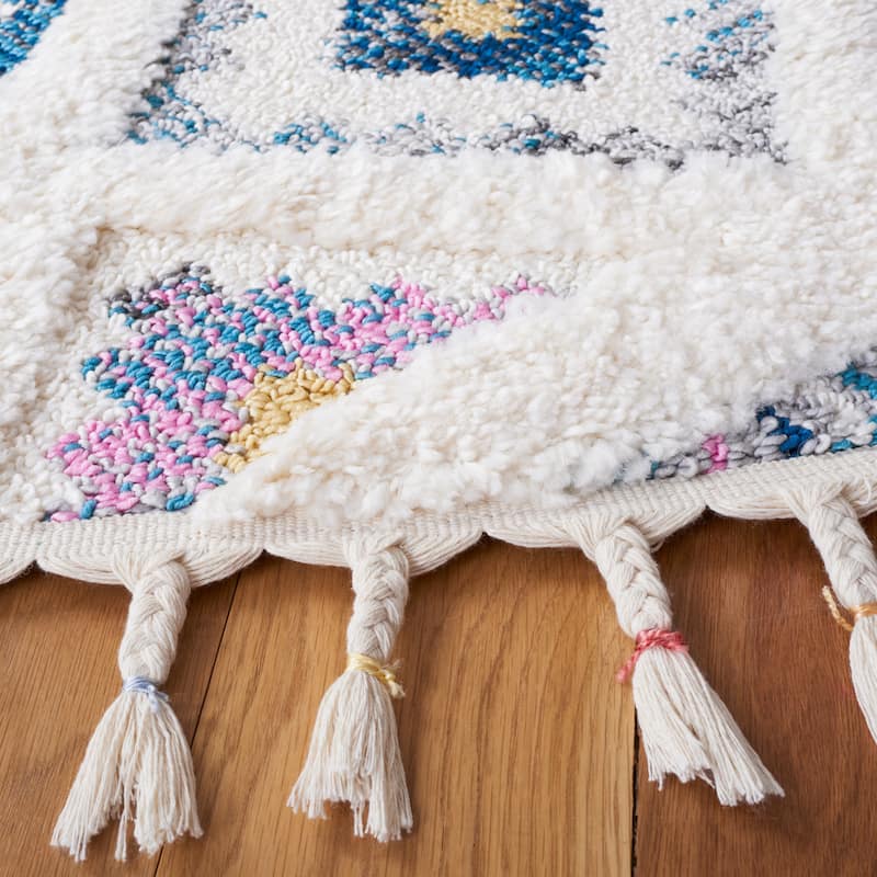 SAFAVIEH Moroccan Fringe Shag Mozell Rug