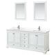 Option White, Chrome Trim, White Quartz Top