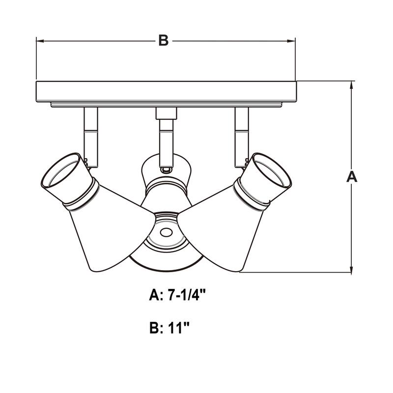 Alto 3 Light LED Adjustable Ceiling Spot Light