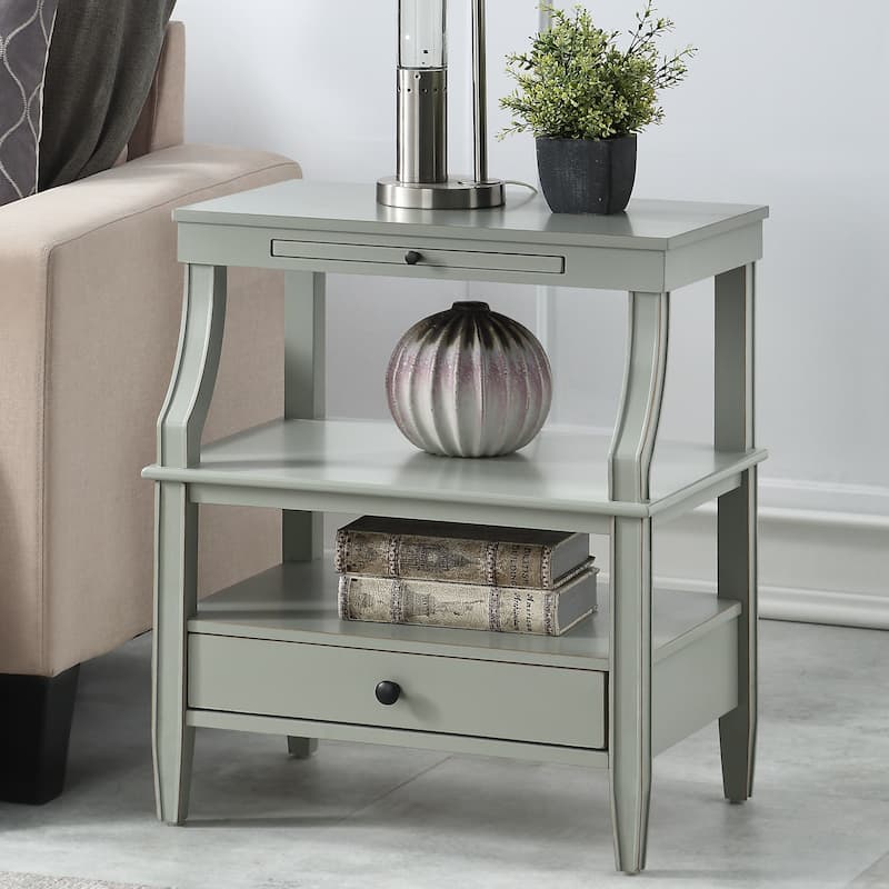 Newport Storage Nightstand by Greyson Living - Grey