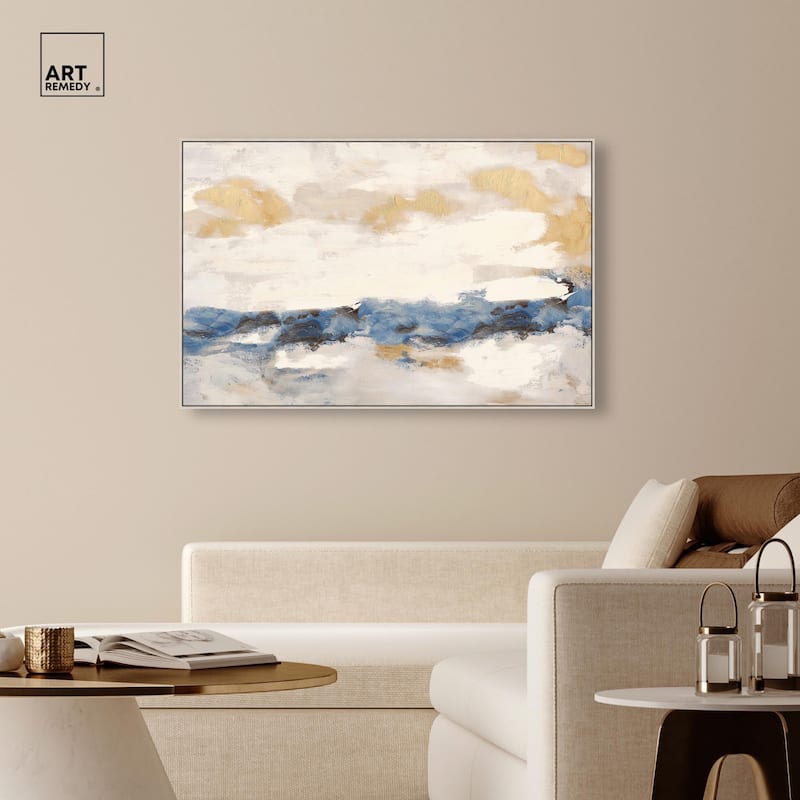Mountain Mist Canvas Digital Abstract Art by Art Remedy