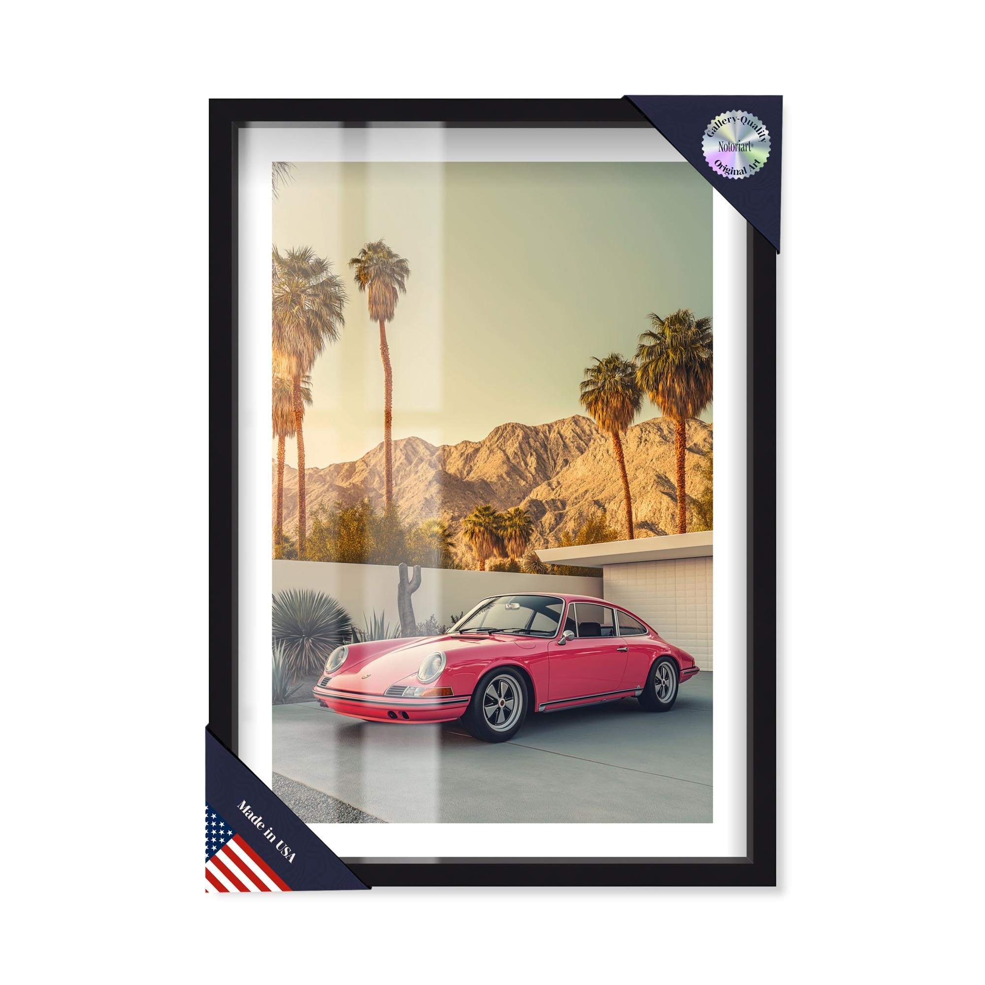 Desert Rose Speed Shadowbox Print by Notoriart