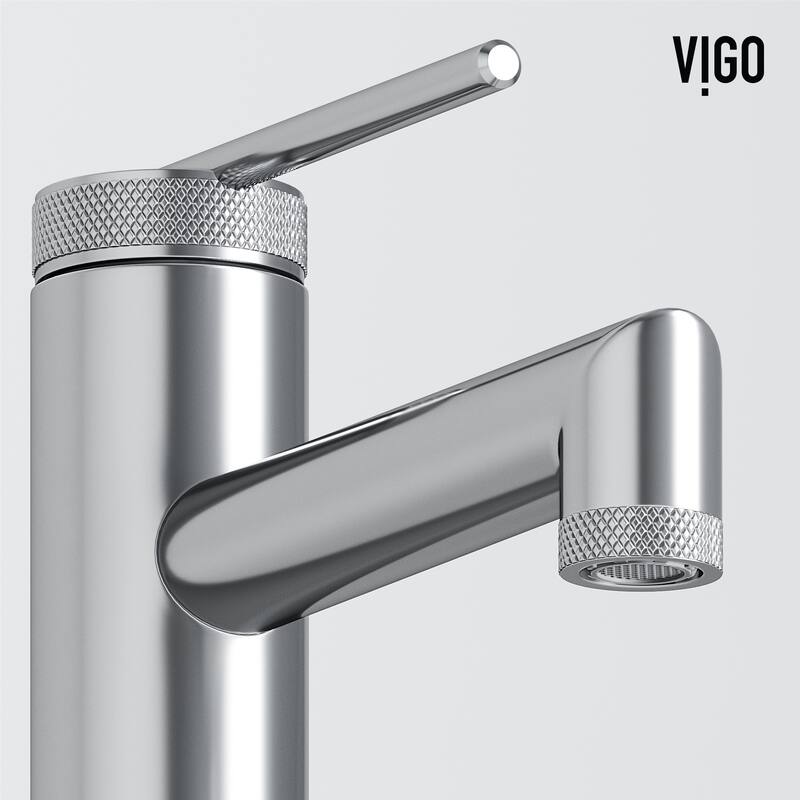 VIGO Sterling 7" H Single Handle Single Hole Bathroom Faucet