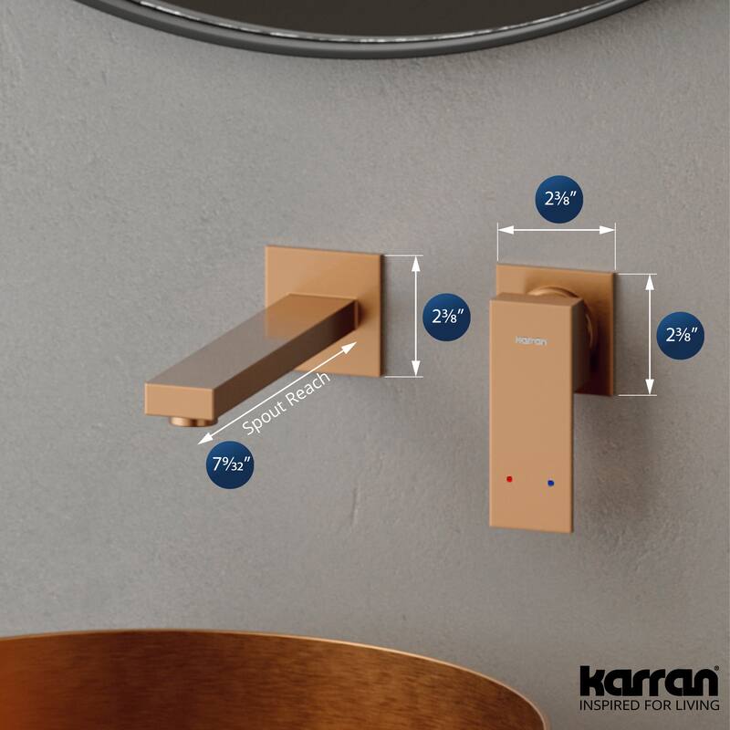 Karran Alberton KBF620 Single Handle Wall-Mount Bathroom Faucet