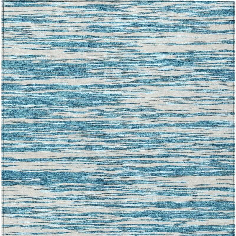 HomeRoots Abstract Modern Rectangle Outdoor Rug