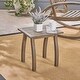preview thumbnail 1 of 10, Lucca Outdoor Acacia Wood Side Table by Christopher Knight Home