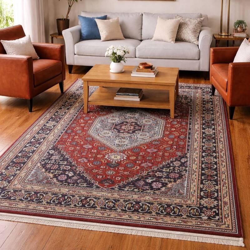 HERAT ORIENTAL 5'8 X 8'1 Handmade Bidjar Wool Rug