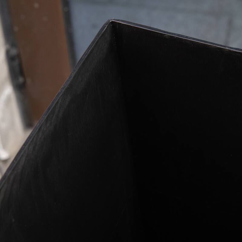 Set of 3 Matte Square Indoor and Outdoor Planters Pots with Drainage