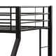 preview thumbnail 3 of 6, Metal Twin XL over Queen Bunk Bed with Built-in Ladder for Bedroom