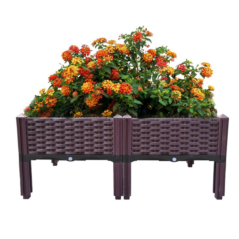 Plastic Raised Garden Bed with Legs for Indoor and Outdoor