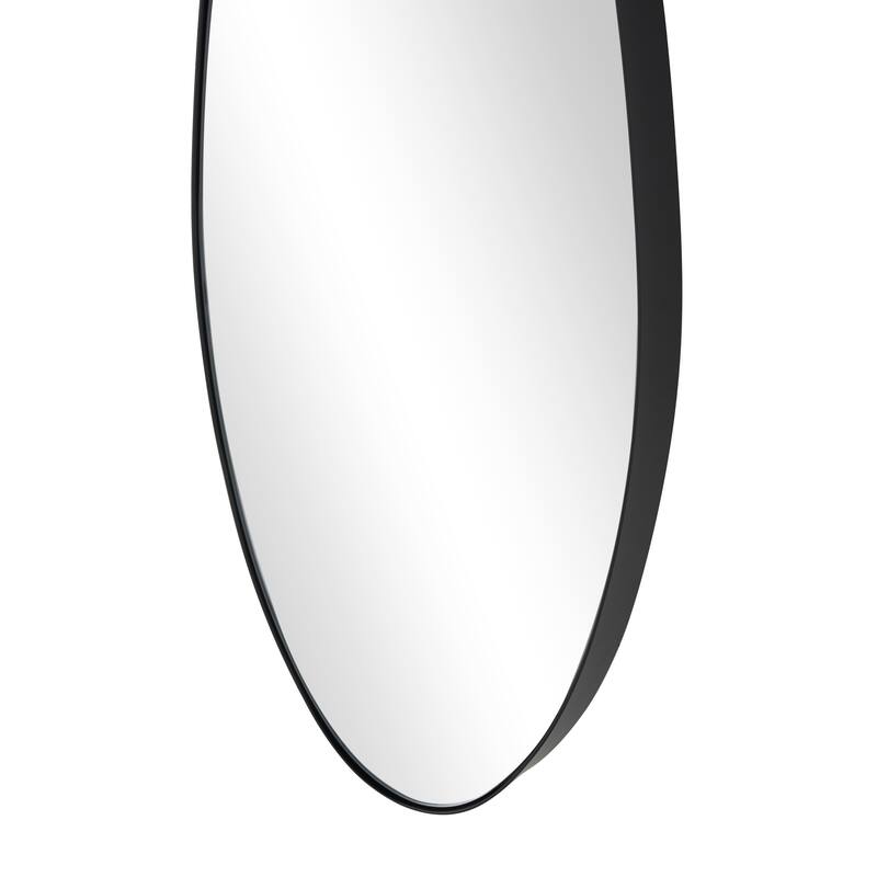 Metal Tall Wavy Wall Mirror - Gold or Black - Roche River Decor