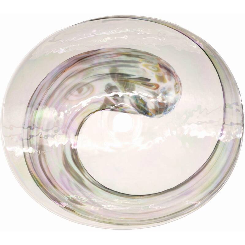 Native Trails Murano 20" Oval Glass Vessel Bathroom Sink