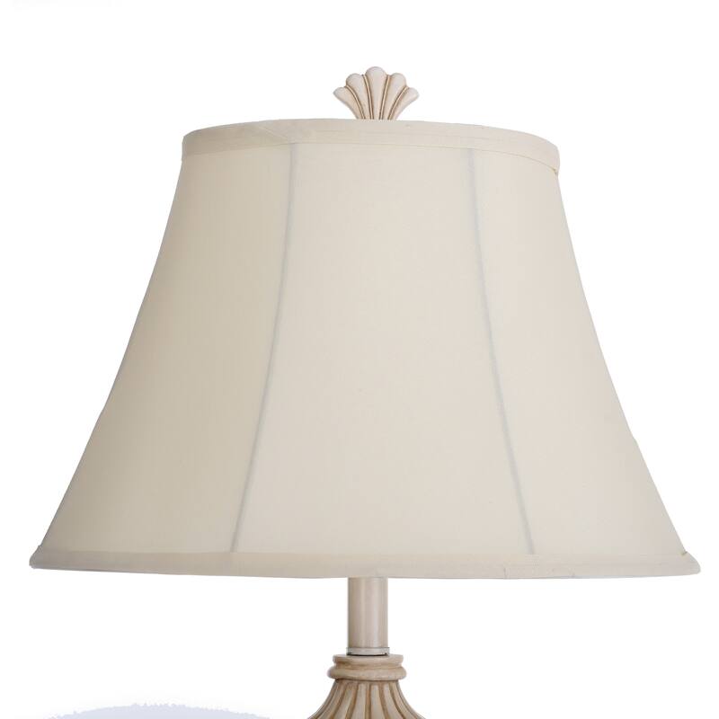 StyleCraft Cream Table Lamp - Cream Fabric Shade