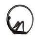 preview thumbnail 7 of 23, Danya B. Contemporary Encircled Reader Cast Iron Sculpture Statue - Male, Female, or Dual Bookend Options