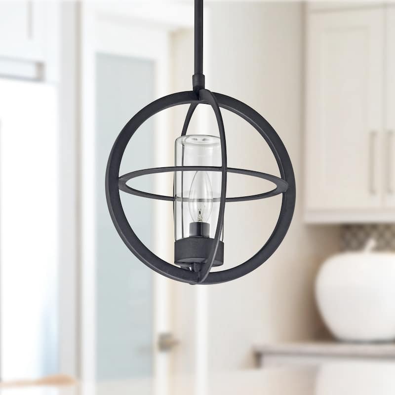 1-light 9.75" /12" Global Cage Pendant Light