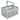 Simplify Collapsible Storage Crate with Carrying Handles in Grey