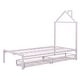 preview thumbnail 26 of 25, Twin Size Metal Platform Bed with Two Drawers