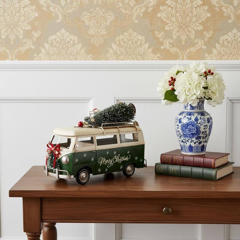 HomeRoots c1960s Volkswagen Christmas Bus Sculpture