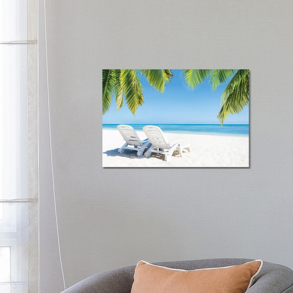 iCanvas "Summer Holidays At The Beach" by Jan Becke Canvas Print