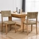 preview thumbnail 2 of 9, Couture 17.6" Wide Weave Seagrass Rattan Dining chairs - 17.6"W x 20.8"L x 35.6"H