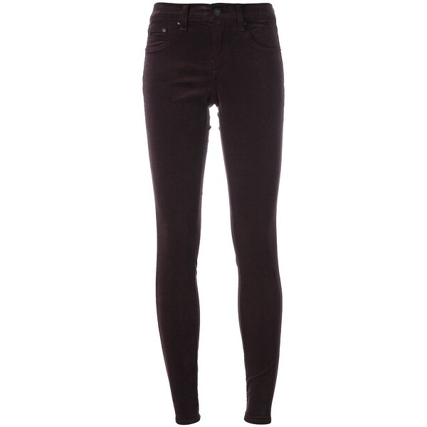 stretch velvet skinny jeans