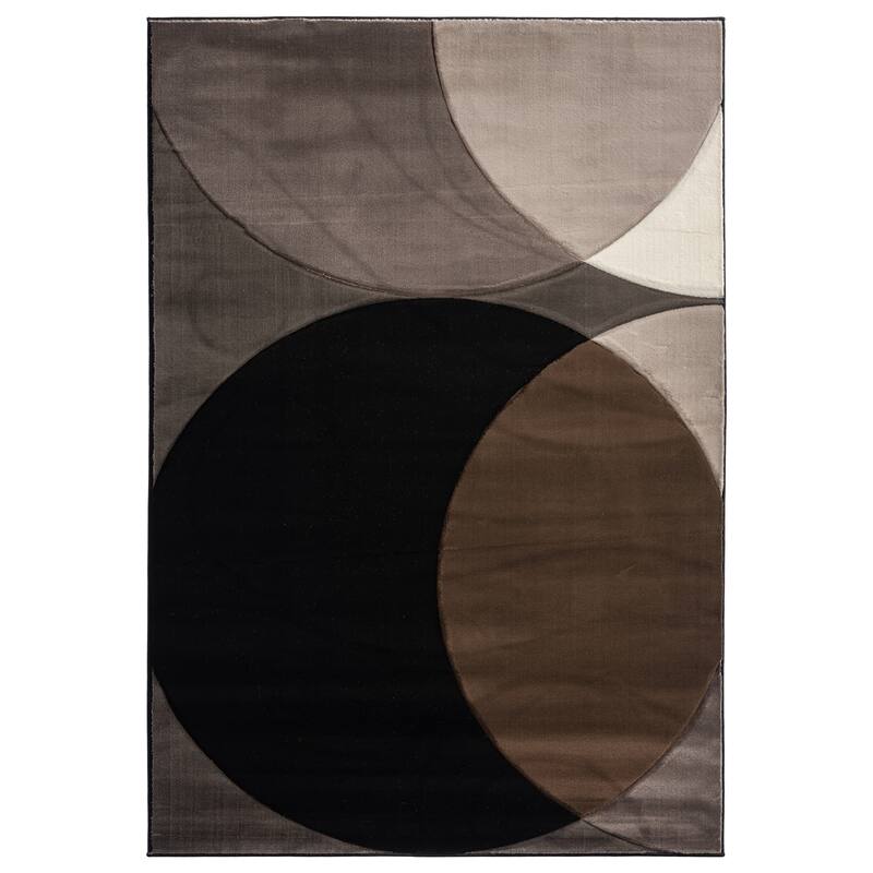 Rhodes Collection Abstract Circle Area Rug