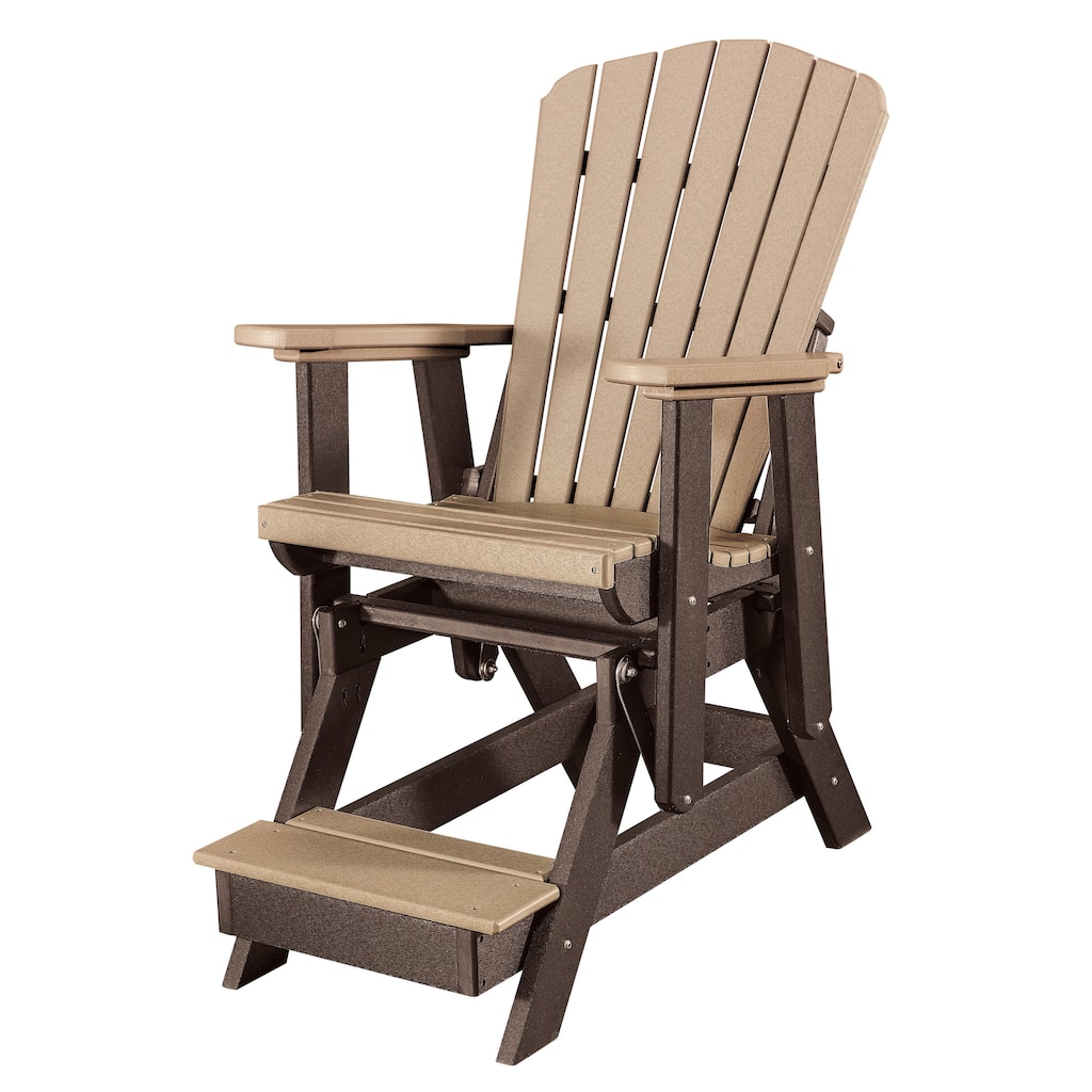 OS Home & Office Fan Back Balcony Glider Cedar, Tudor Brown
