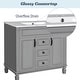 preview thumbnail 15 of 25, 36" Bathroom Vanity with Top Sink, Mirror Cabinet, Modern Bathroom Storage Cabinet with 2 Soft Closing Doors and 2 Drawers