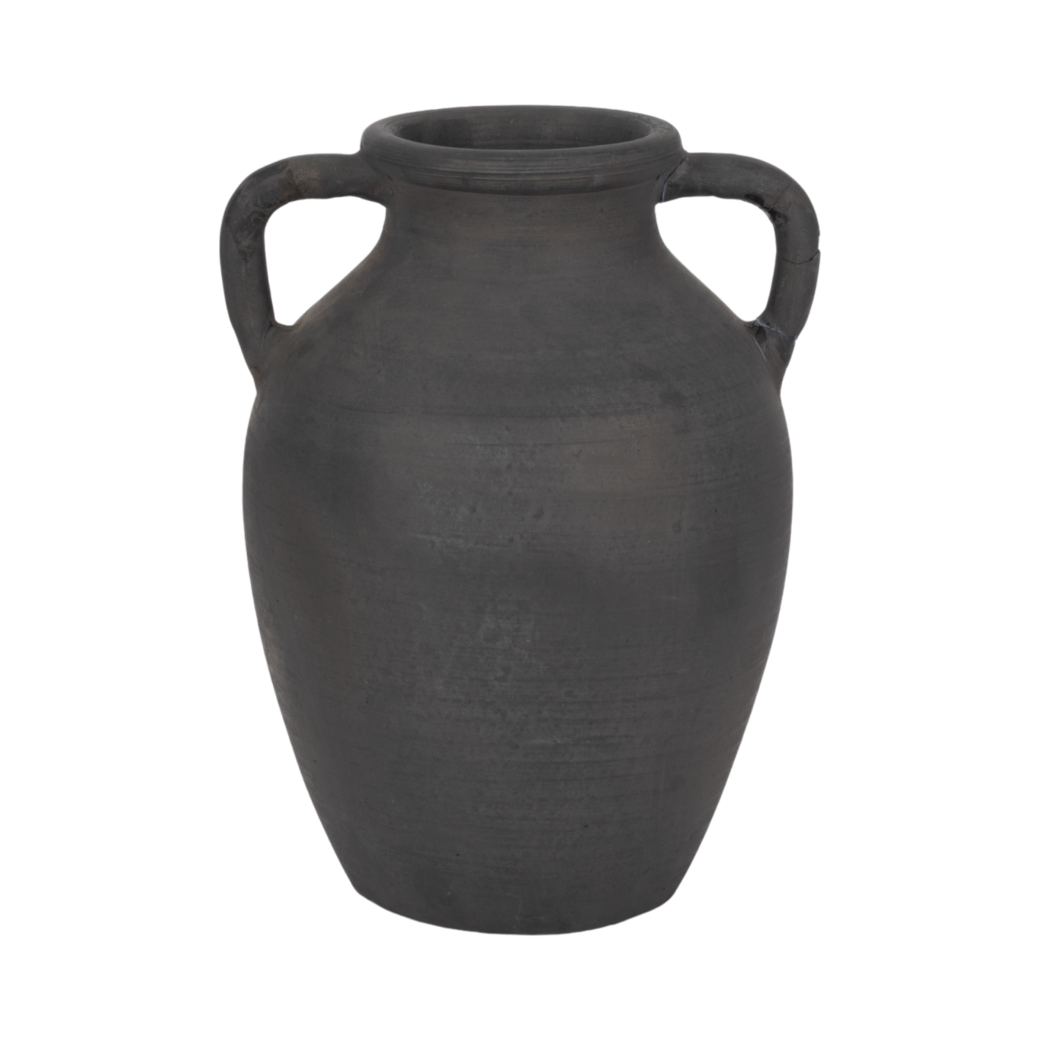 Sagebrook Home Terracotta Vase With Handles, Amphora, Solid Color