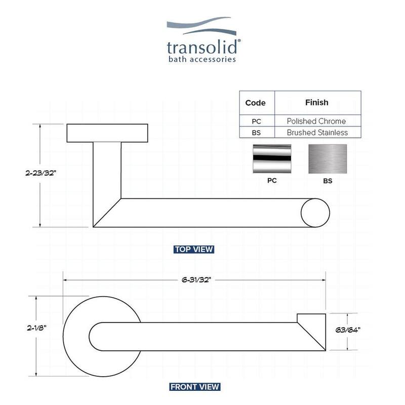 Transolid TPH Turin Wall Mounted Toilet Paper Holder