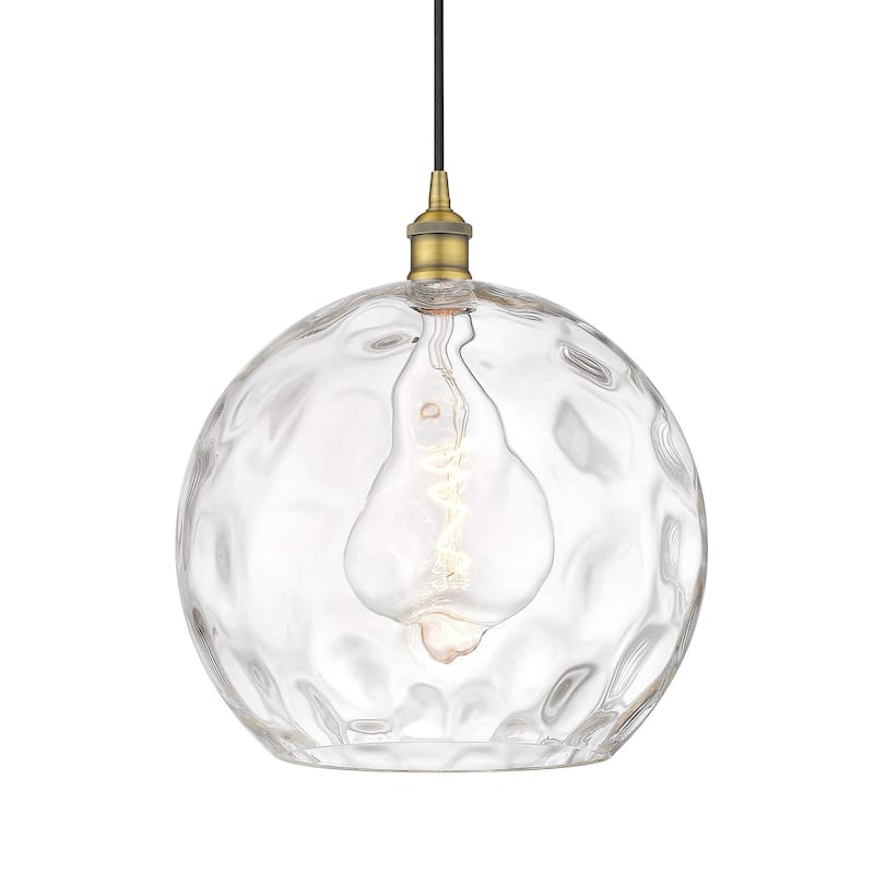 Innovations Lighting 616-1P-16-13 Athens Pendant Athens 13" Wide - Brushed Brass / Clear Water Glass