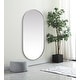 preview thumbnail 5 of 9, Elegant Lighting MR2A3060 Asha 30" W x 60" H Oval Framed Bathroom