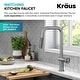 preview thumbnail 64 of 165, Kraus Urbix Industrial Solid Brass Kitchen Faucet