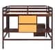 preview thumbnail 16 of 23, Full size Loft Bed with Desk and Writing Board, 2 Drawers Cabinet