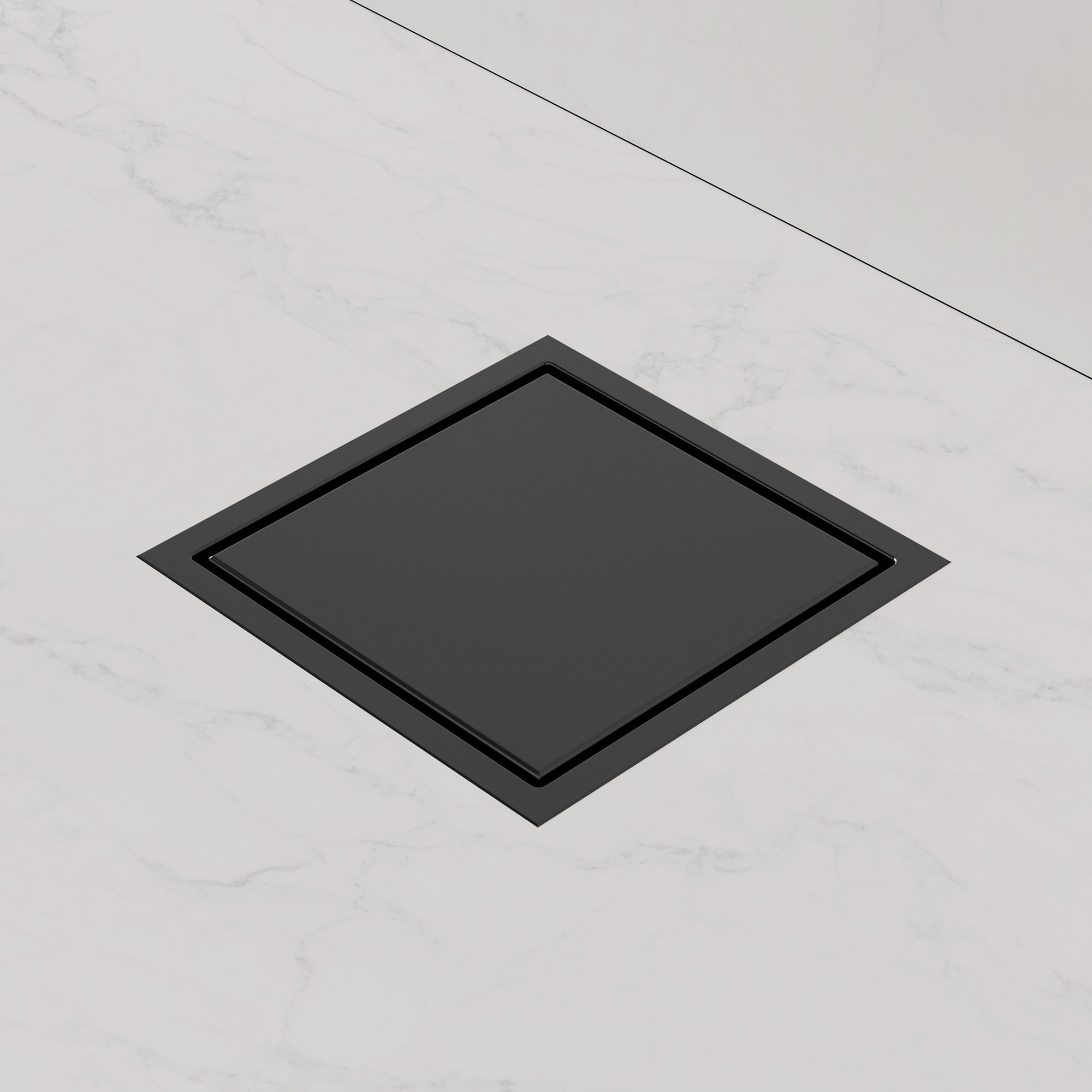 GRANDJOY Stainless Steel Square Shower Floor Drain with Removable Grate and Odor Prevention System