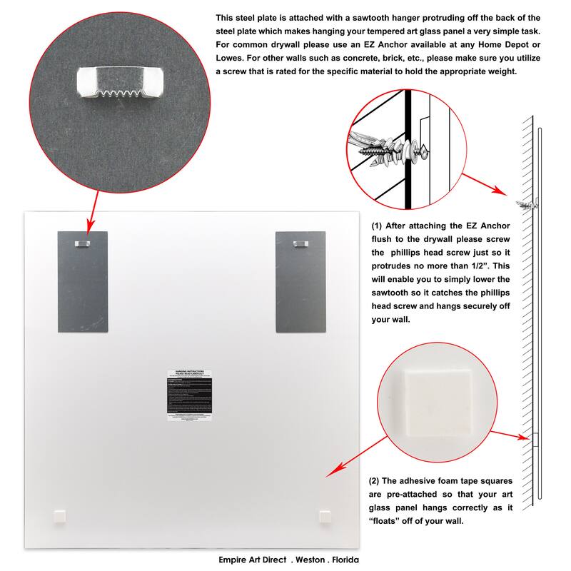 "New Orleans Angel Sculpture" Frameless Free Floating Tempered Glass Panel Graphic Wall Art
