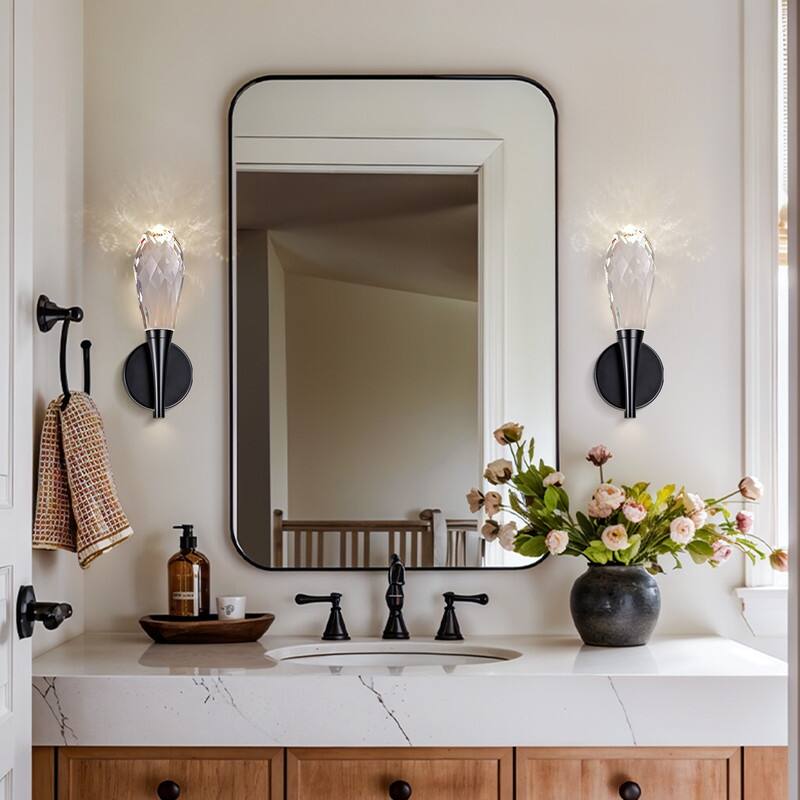KAYLA 12 in. 1-Light Modern Gold LED Wall Sconce