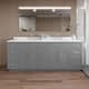 Option Dark Gray / White Quartz Top / Brushed Nickel