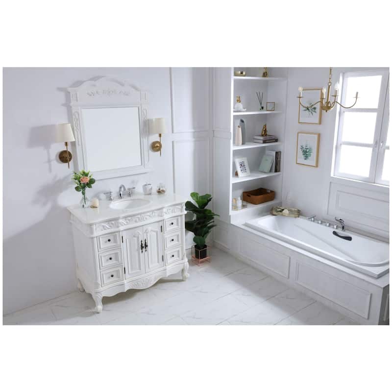 Elegant Lighting VF38842-VW Oakland 42" Free Standing Single Basin