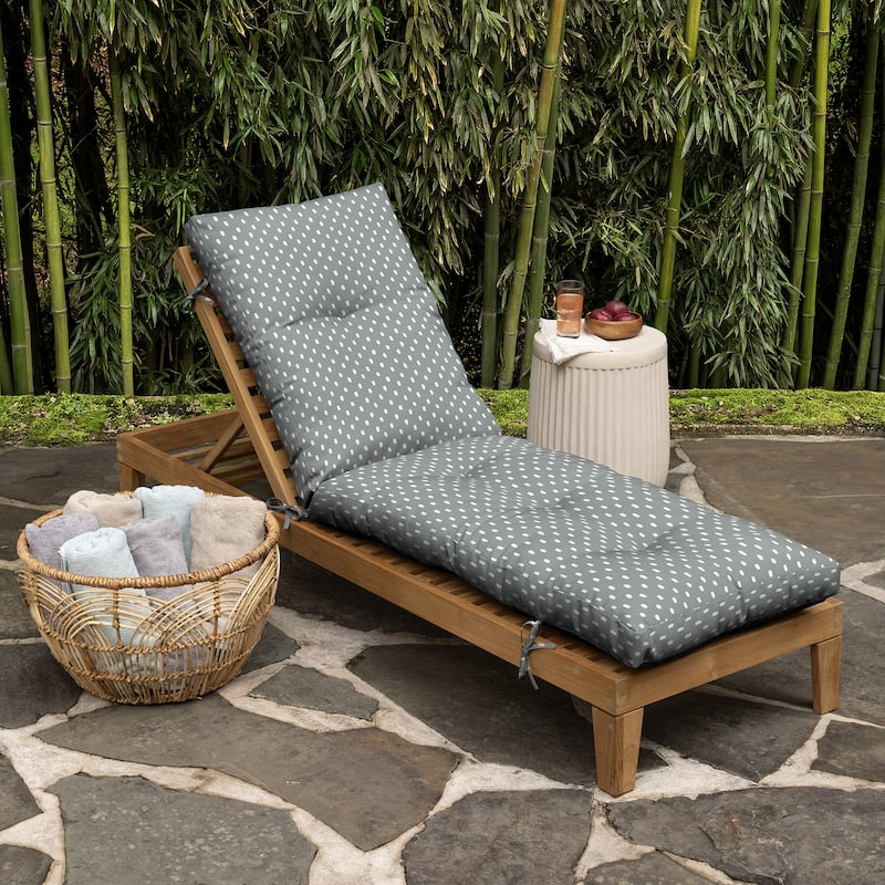ARDEN earthFIBER Outdoor Tufted Chaise Cushion, 22 x 76