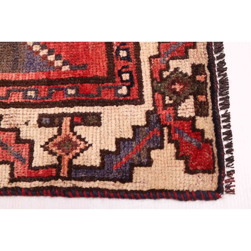 ECARPETGALLERY Hand-knotted Melis Vintage Red Wool Rug - 4'4 x 7'7