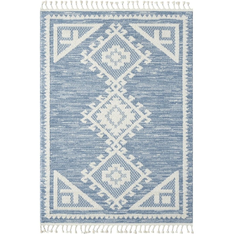 Luxe Weavers South Western Fringe Geometric Area Rug for Living Rooms