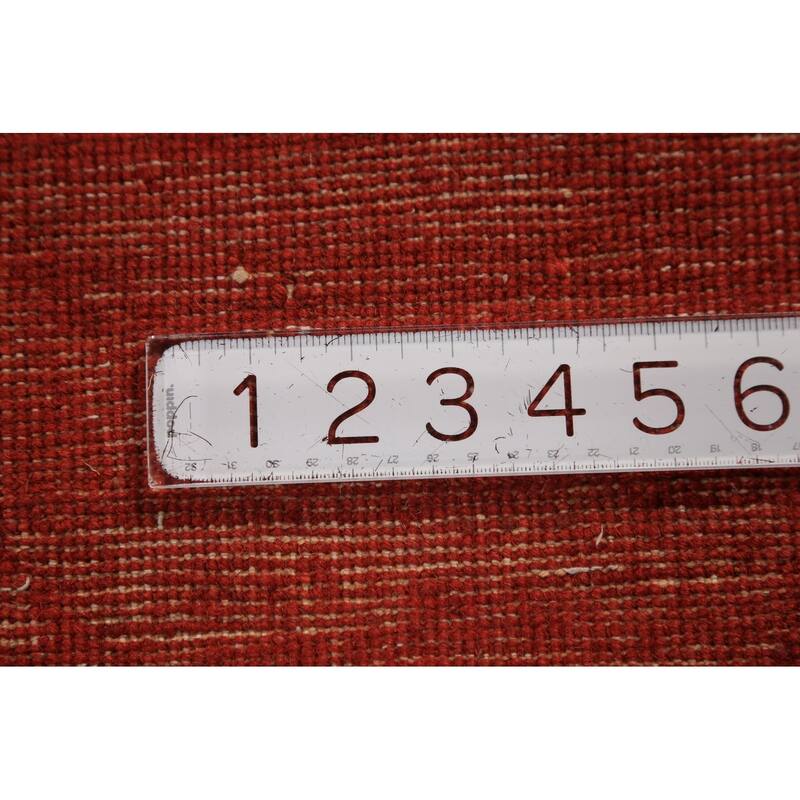 Gabbeh Modern Runner Rug Handmade Foyer Wool Carpet - 3'2" x 9'8"